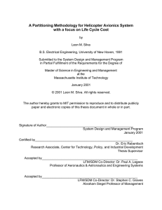 A Partitioning Methodology for Helicopter Avionics System