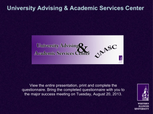 University Advising &amp; Academic Services Center