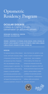 Optometric Residency Program OCULAR DISEASE CORNEA &amp; CONTACT LENSES