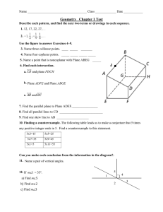 Geometry   Chapter 1 Test