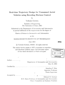 Real-time  Trajectory Design  for  Unmanned  Aerial Yoshiaki Kuwata