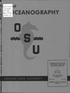 )CEANOGRAPHY of OREGON STATE UNIVERSITY B-5