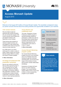 Access Monash Update August 2015