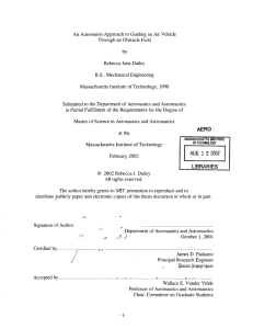 An  Automaton  Approach  to Guiding  an ... Through  an  Obstacle  Field by