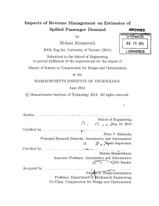 Impacts  of  Revenue  Management  on ... Spilled  Passenger  Demand ARCHNES JUL  19  2013