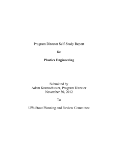 Program Director Self-Study Report for Submitted by