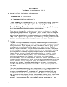 Program Review  Planning and Review Committee 2007­08  I.  Degree: Program Director: