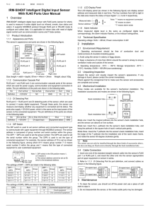 IRM-S04DIF Intelligent Digital Input Sensor With RJ45 Ports User Manual