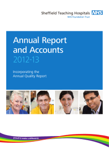 Annual Report and Accounts 2012-13 Incorporating the