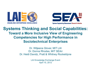 Systems Thinking and Social Capabilities: