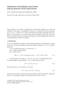 EXISTENCE OF EXTREMAL SOLUTIONS FOR QUADRATIC FUZZY EQUATIONS