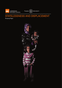 STATELESSNESS AND DISPLACEMENT Scoping Paper