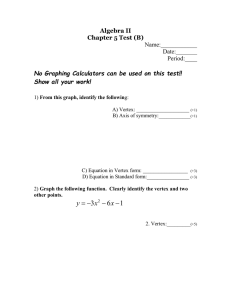 Algebra II Chapter 5 Test (B)  Period:____