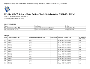 11358 - WFC3 Science Data Buffer Check/Self-Tests for CS Buffer...