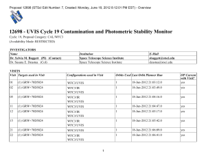 12698 - UVIS Cycle 19 Contamination and Photometric Stability Monitor