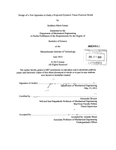 Design of a Test Apparatus  to  Study a... Kathleen  Marie Inman by