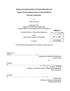 Design  and  Implementation  of Carbon  Monoxide ... Oxygen  Emissions Measurement  in  Swirl-Stabilized