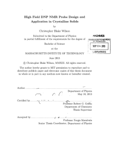 High  Field  DNP  NMR  Probe ... Application  in  Crystalline  Solids
