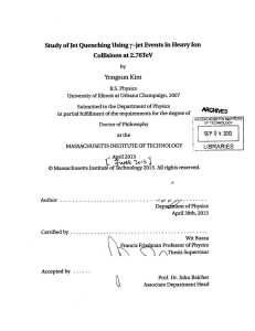 r-jet Events in Heavy Ion Study of Jet Quenching Using