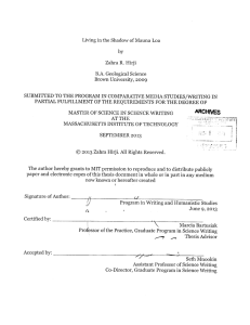Living in the Shadow of Mauna Loa Zahra  R. Hirji