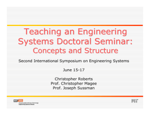 Teaching an Engineering Systems Doctoral Seminar: Concepts and Structure