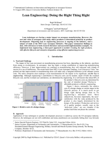 1 International Conference on Innovation and Integration in Aerospace Sciences