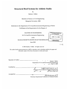 Structural Roof  Systems  for Athletic  Stadia