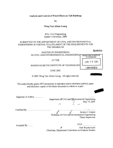 Analysis  and  Control of Wind  Effects ... By Wing  Yan  Alison  Leung SUBMITTED