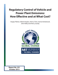 Regulatory Control of Vehicle and Power Plant Emissions: Report No. 251