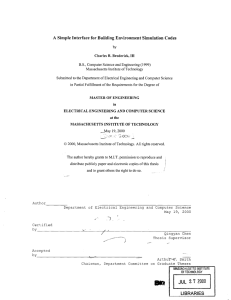 A  Simple  Interface for Building  Environment Simulation...