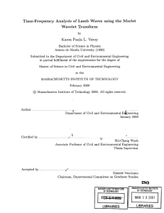 Time-Frequency  Analysis  of  Lamb  Waves ... Wavelet  Transform Karen  Paula  L.  Veroy