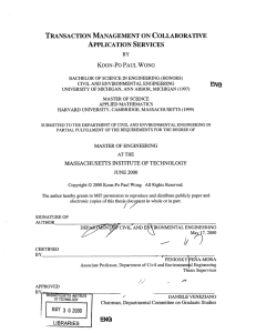 TRANSACTION  MANAGEMENT  ON  COLLABORATIVE APPLICATION SERVICES PAUL  WONG EN