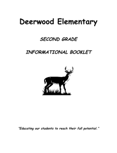 Deerwood Elementary  SECOND GRADE INFORMATIONAL BOOKLET