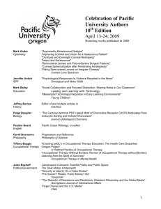 Celebration of Pacific University Authors 10 Edition
