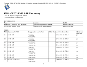 13089 - WFC3 UVIS &amp; IR Photometry