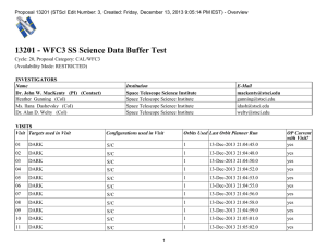 13201 - WFC3 SS Science Data Buffer Test