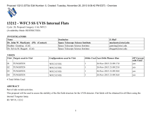 13212 - WFC3 SS UVIS Internal Flats