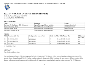 13222 - WFC3 SS UVIS Flat Field Uniformity