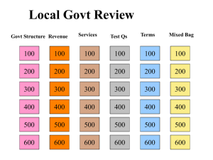 Local Govt Review