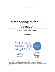 Methodologies for DER Valuation Prepared for Alstom Grid Single