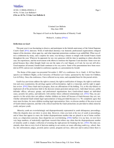 44 NO. 3 CRIMLAWBULL 4 Page 1 Criminal Law Bulletin