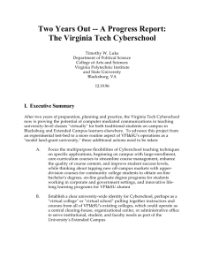 Two Years Out -- A Progress Report: The Virginia Tech Cyberschool