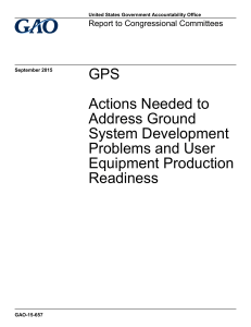 GPS Actions Needed to Address Ground System Development