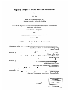 Capacity Analysis  of Traffic-Actuated  Intersections by Zhili Tian (1988)