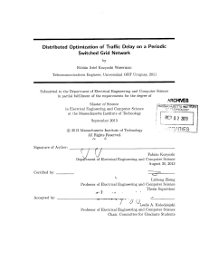 Distributed  Optimization  of Traffic  Delay  on ... Switched  Grid  Network