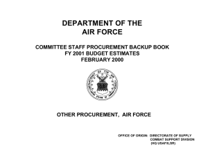 DEPARTMENT OF THE AIR FORCE