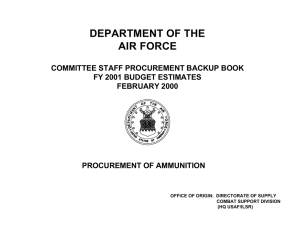 DEPARTMENT OF THE AIR FORCE