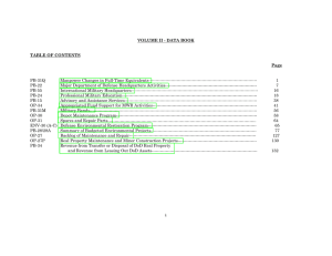 VOLUME II - DATA BOOK  TABLE OF CONTENTS Page