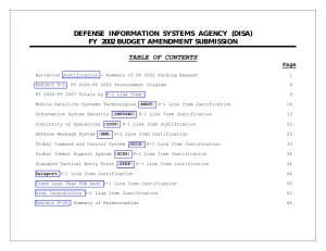 DEFENSE  INFORMATION  SYSTEMS  AGENCY  (DISA)