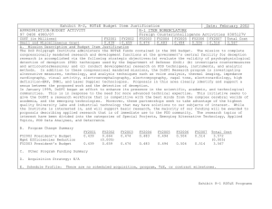 Exhibit R-2, RDT&amp;E Budget Item Justification Date: February 2002 APPROPRIATION/BUDGET ACTIVITY